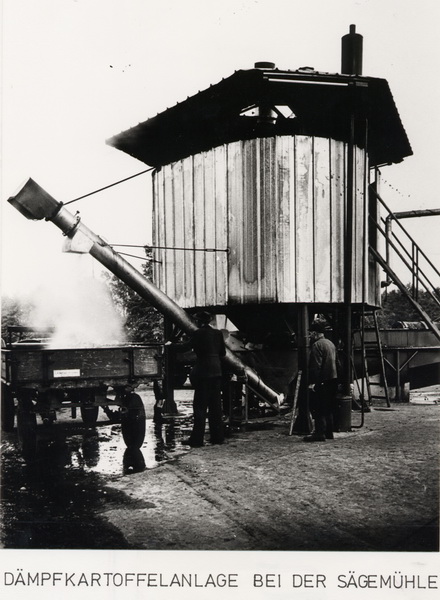 Dämpfkartoffelanlage bei der Sägemühle