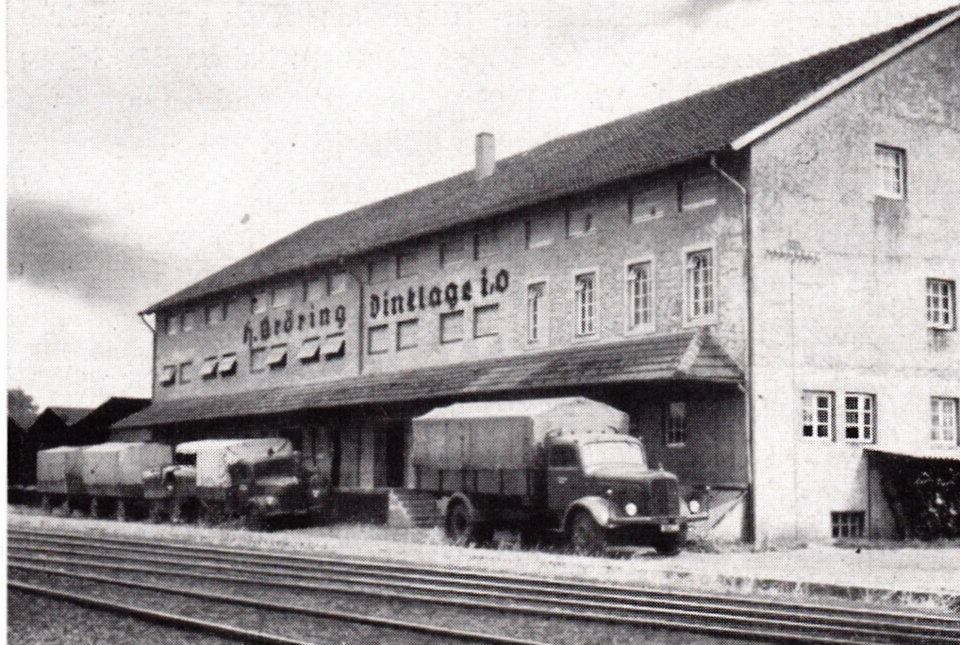 Lagergebäude der Firma Bröring am Bahnhof